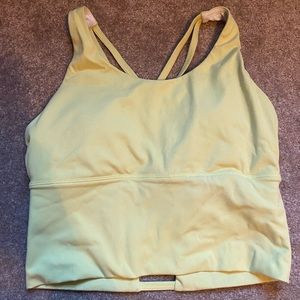 Nvgtn Yellow matrix bra